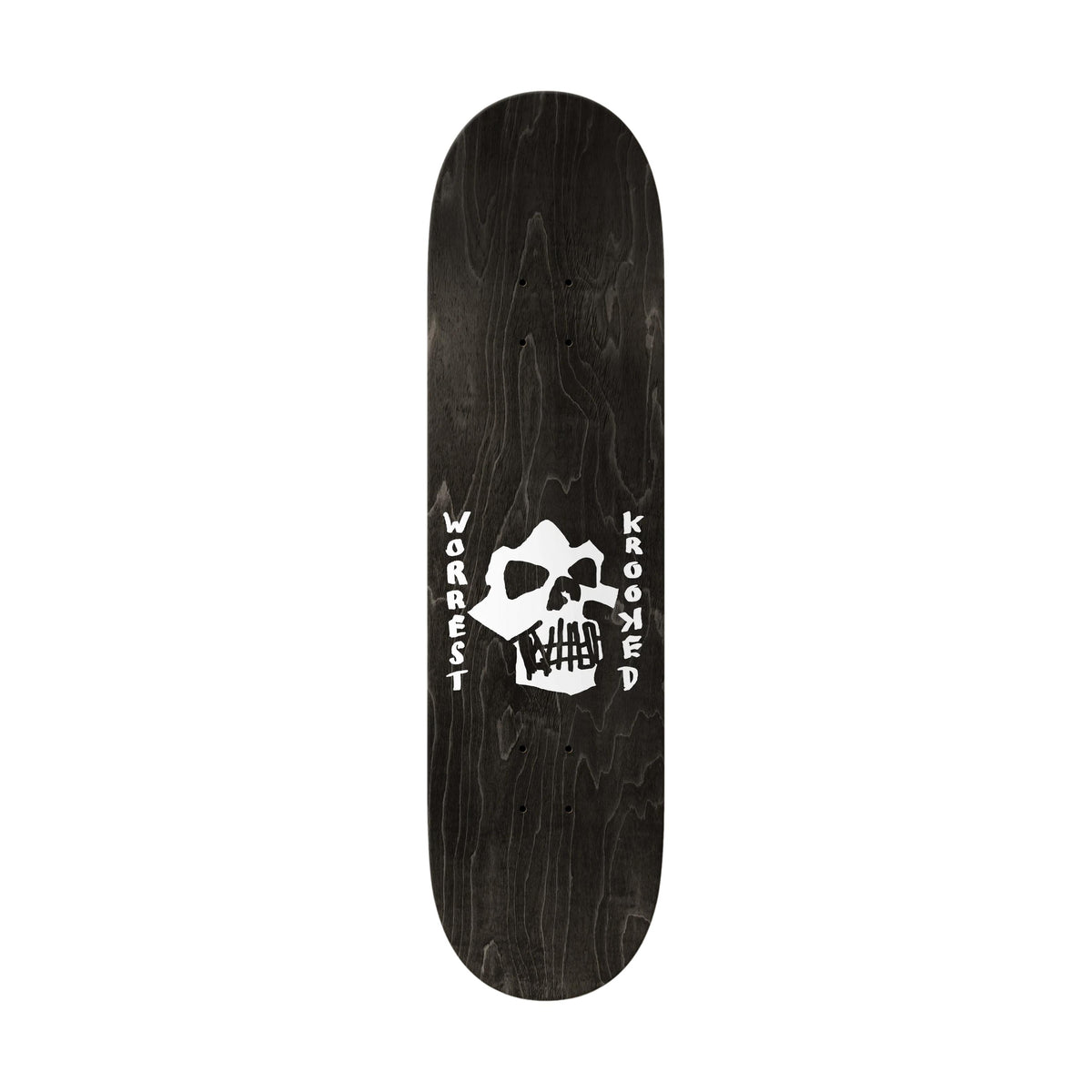 Krooked Worrest Skulls and Bolts Twin Tail 8.3" Slick Deck - Venue Skateboards