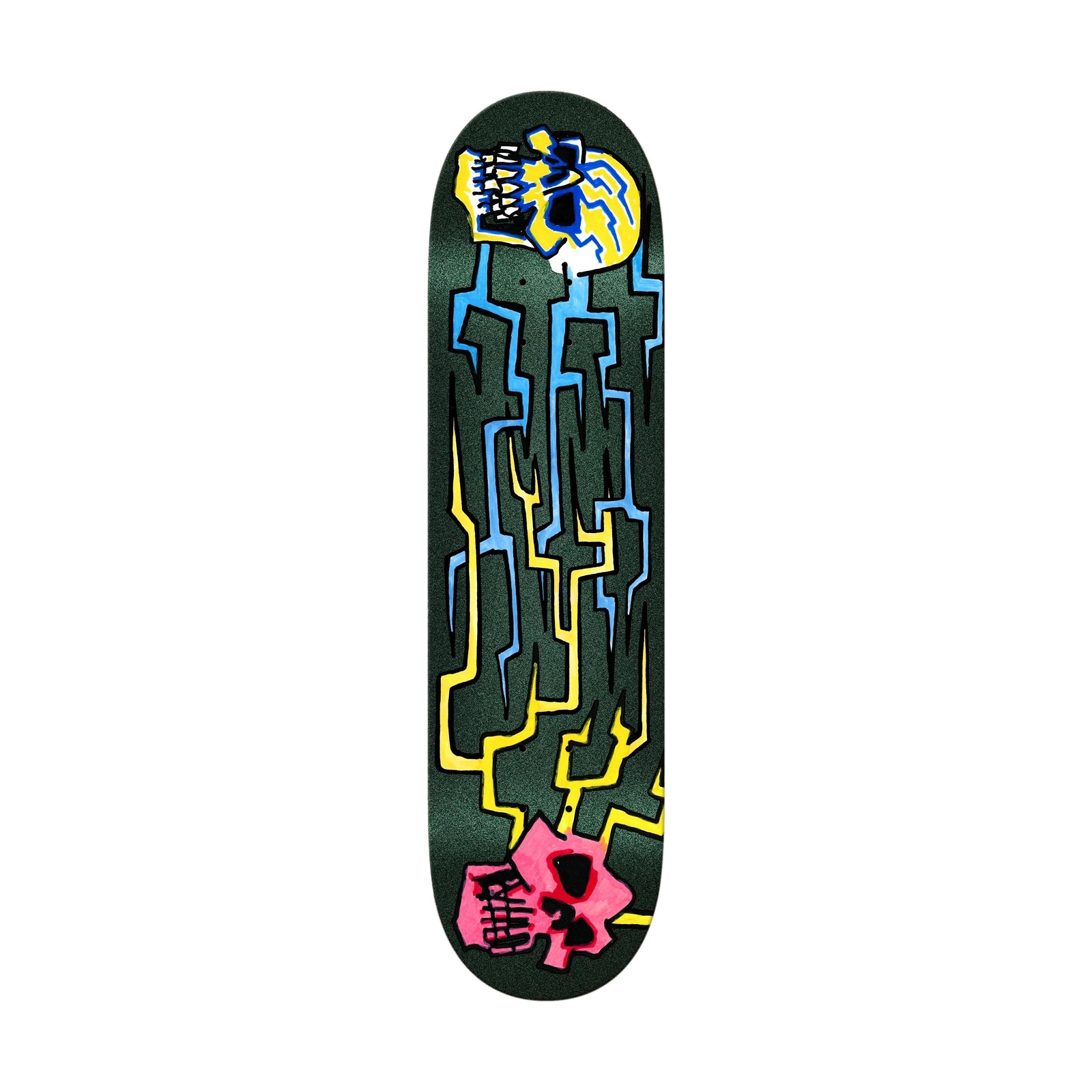 Krooked Worrest Skulls and Bolts Twin Tail 8.3" Slick Deck - Venue Skateboards