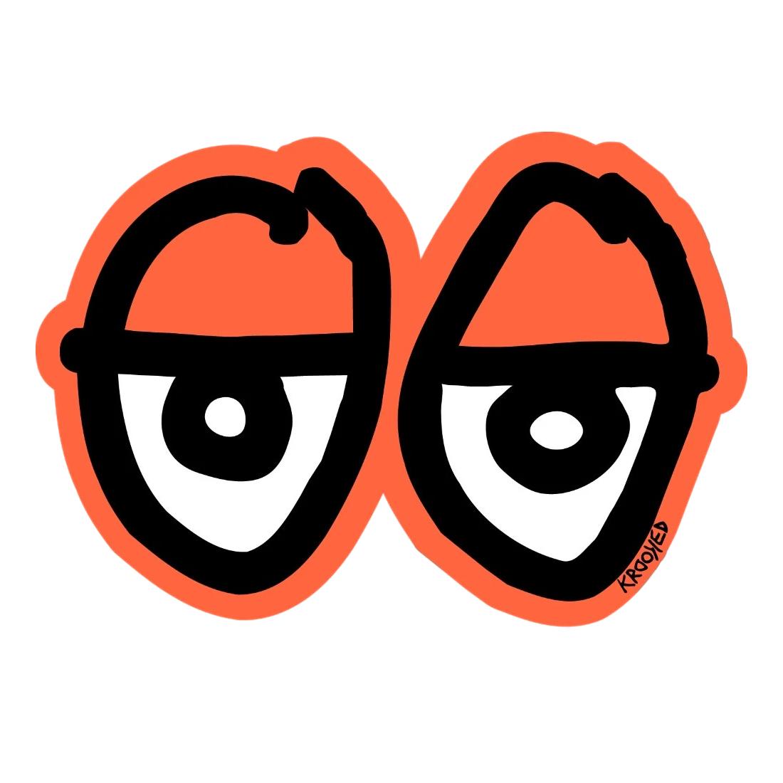 Krooked Eyes Diecut Medium Sticker - Venue Skateboards
