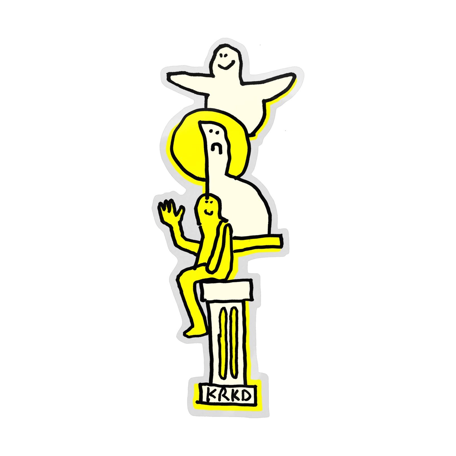 Krooked Sculpture Garden Sticker - Venue Skateboards