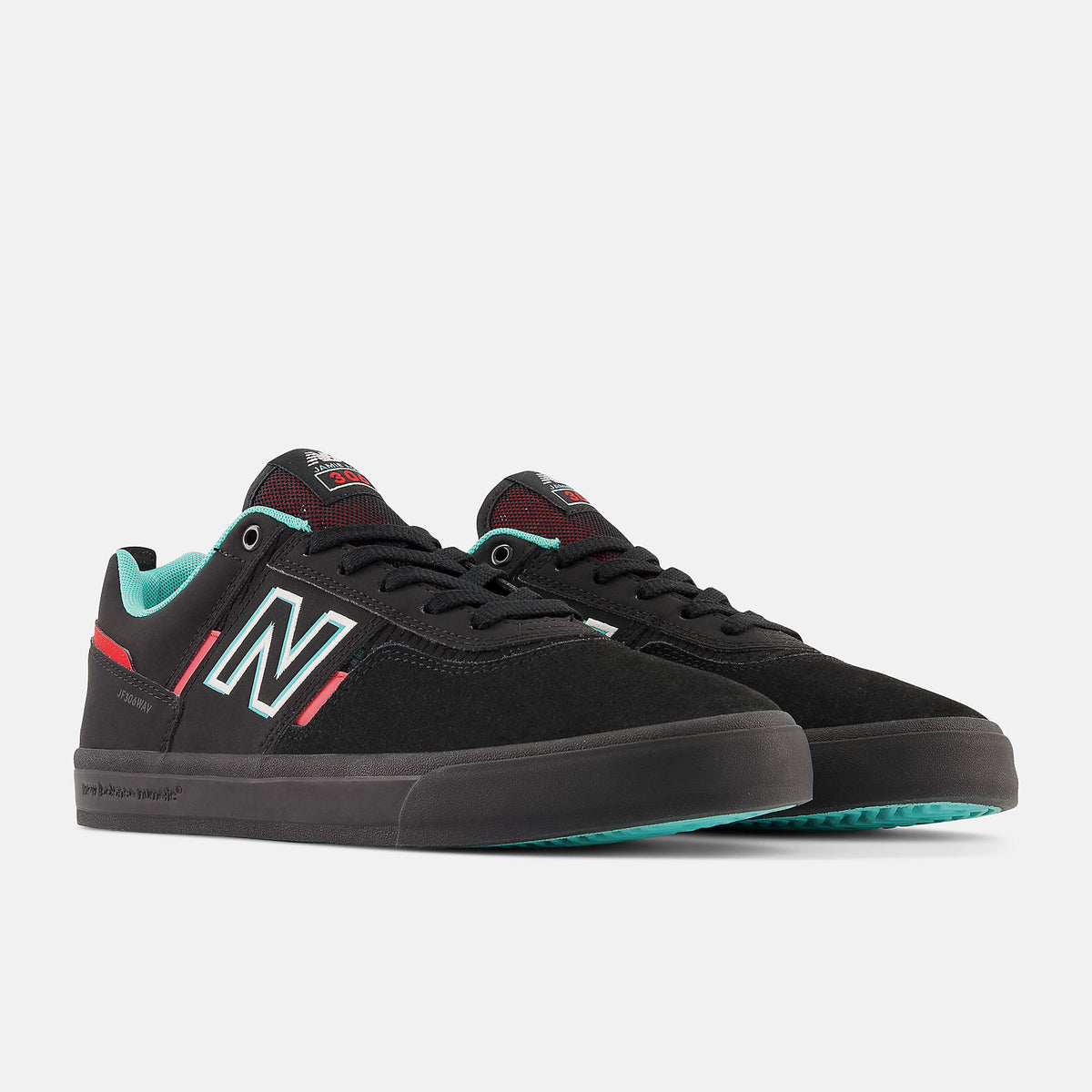 New Balance Foy 306 Black with Electric Red