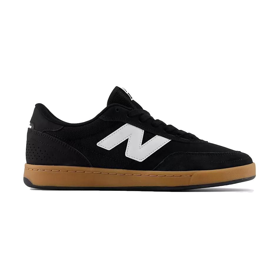 New Balance 440 V2 Low Black/White/Gum - Venue Skateboards