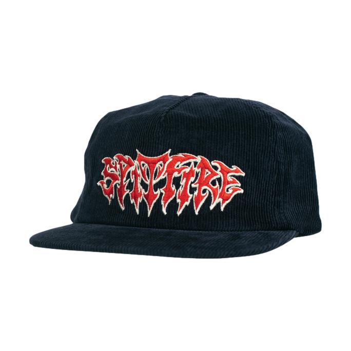 Spitfire Demon Script Hat Navy/Red - enue Skateboards