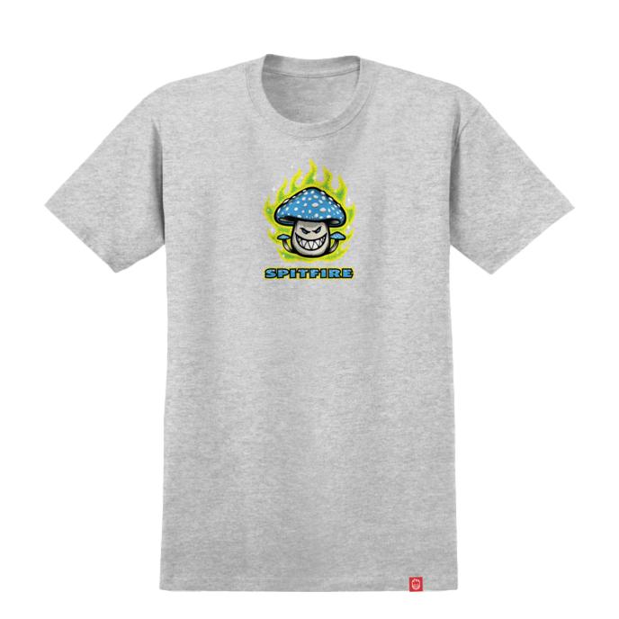 Spitfire Mushroom BigHead Tee Grey - Venue Skateboards