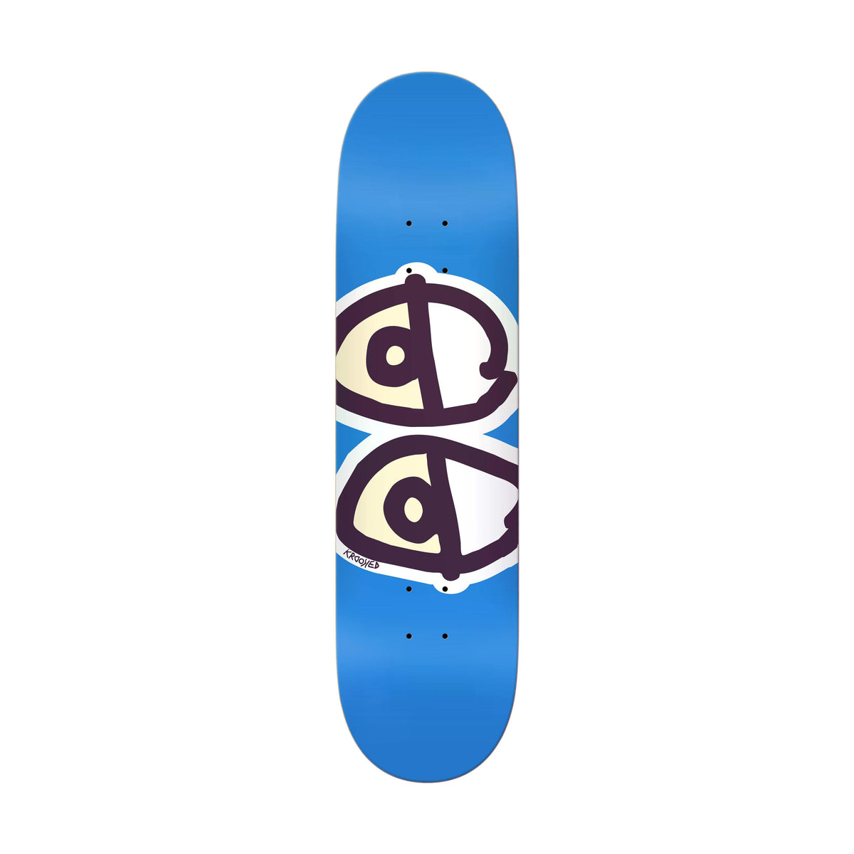 Krooked Team Eyes Blue 7.75' Deck - Venue Skateboards