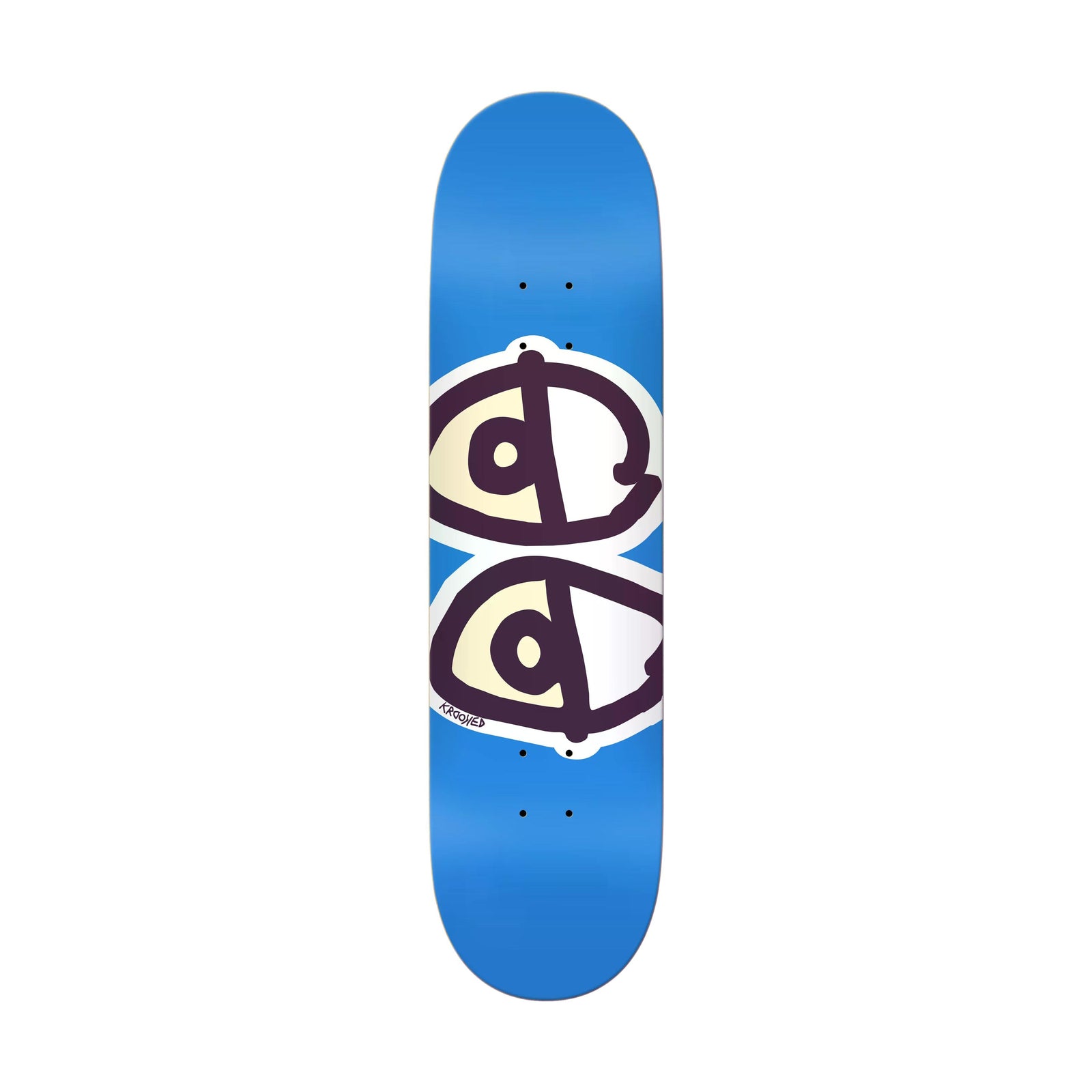 Krooked Team Eyes Blue 7.75' Deck - Venue Skateboards
