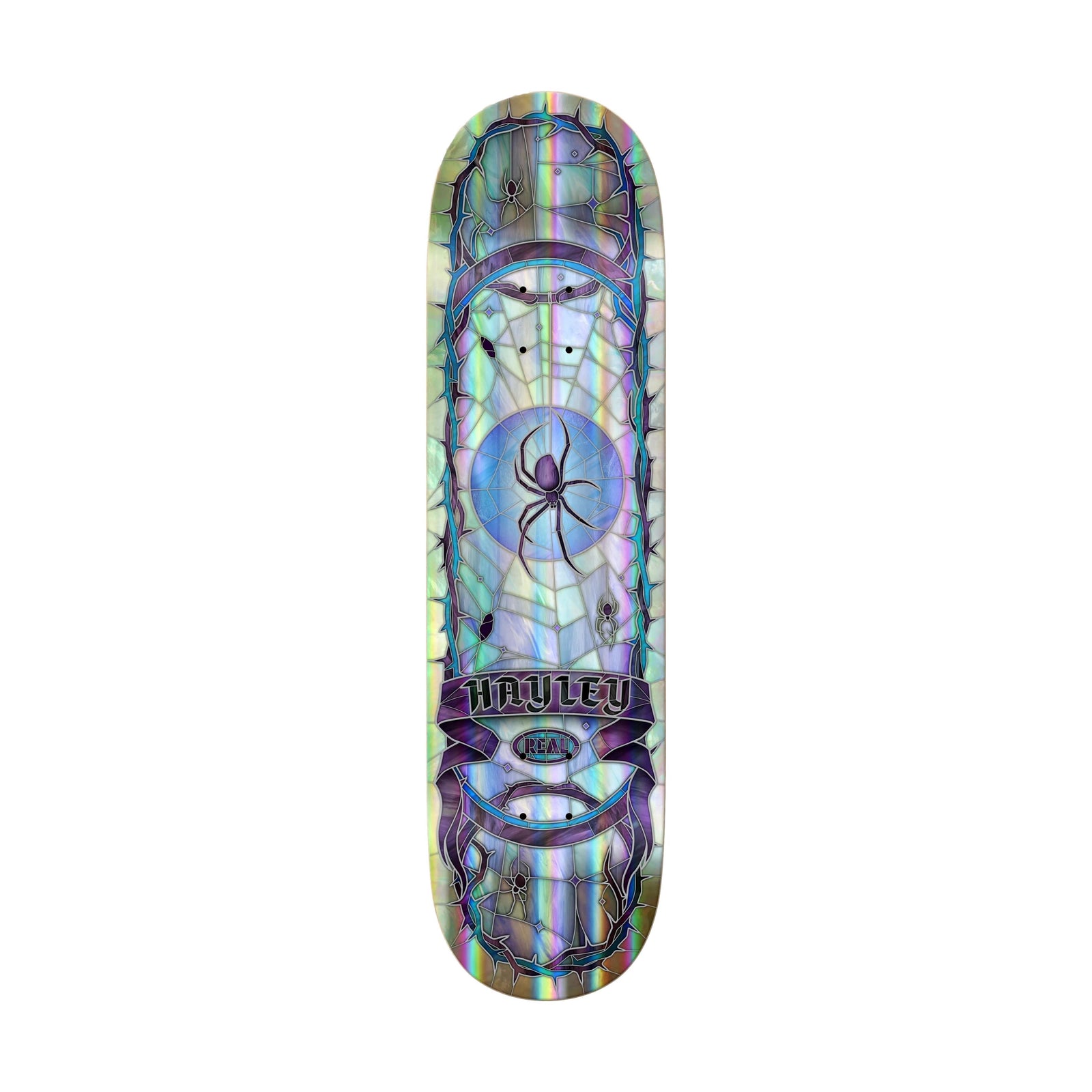 Real Hayley Rainbow Holographic Cathedral 8.25" Deck - Venue Skateboards