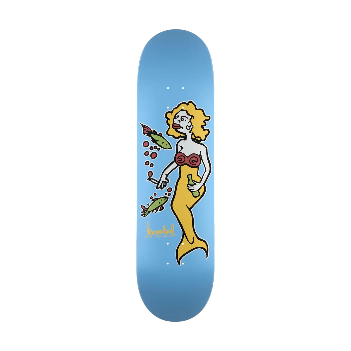 Krooked Mermaid Light Blue DBX 8.38" Deck - Venue Skateboards