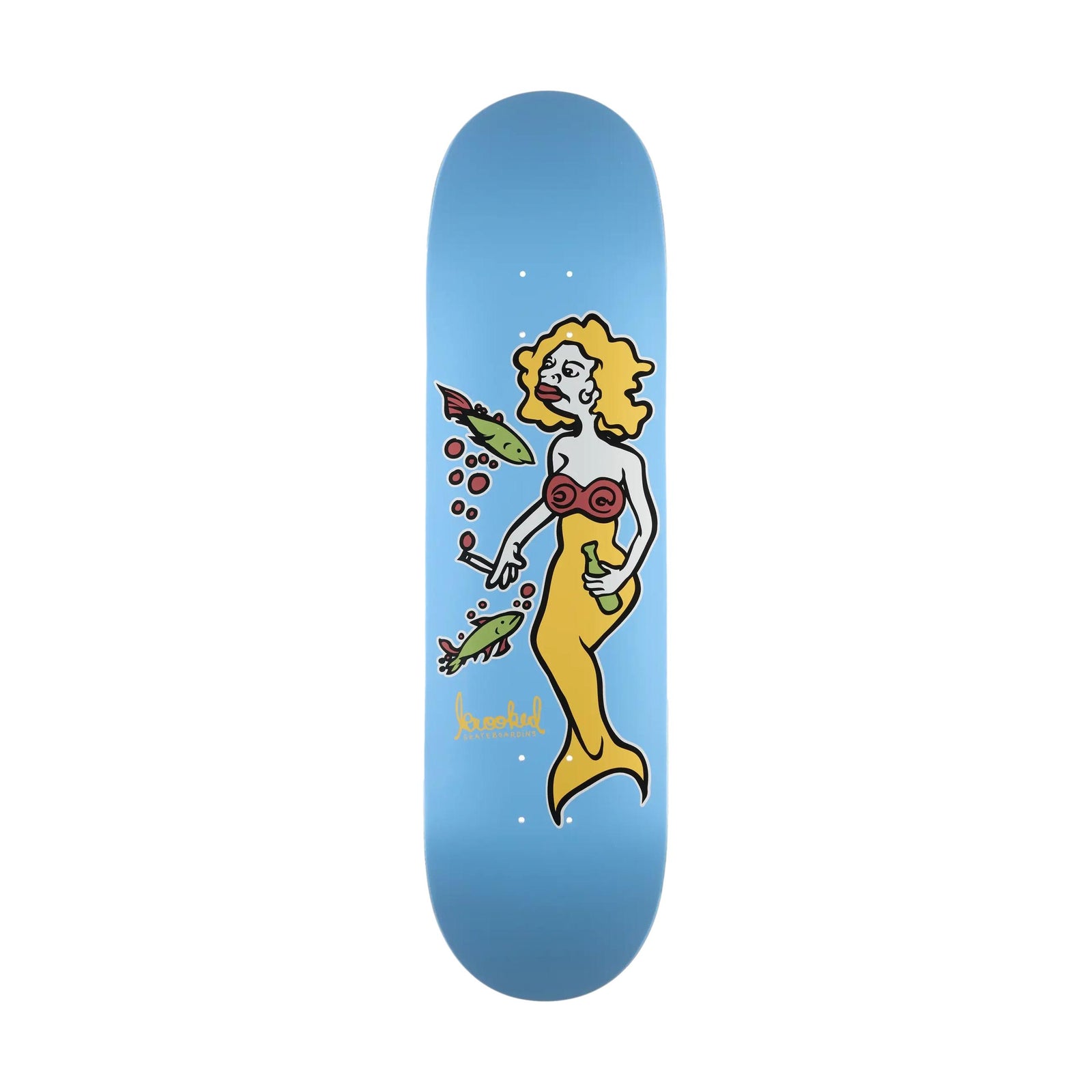 Krooked Mermaid Light Blue DBX 8.38" Deck - Venue Skateboards