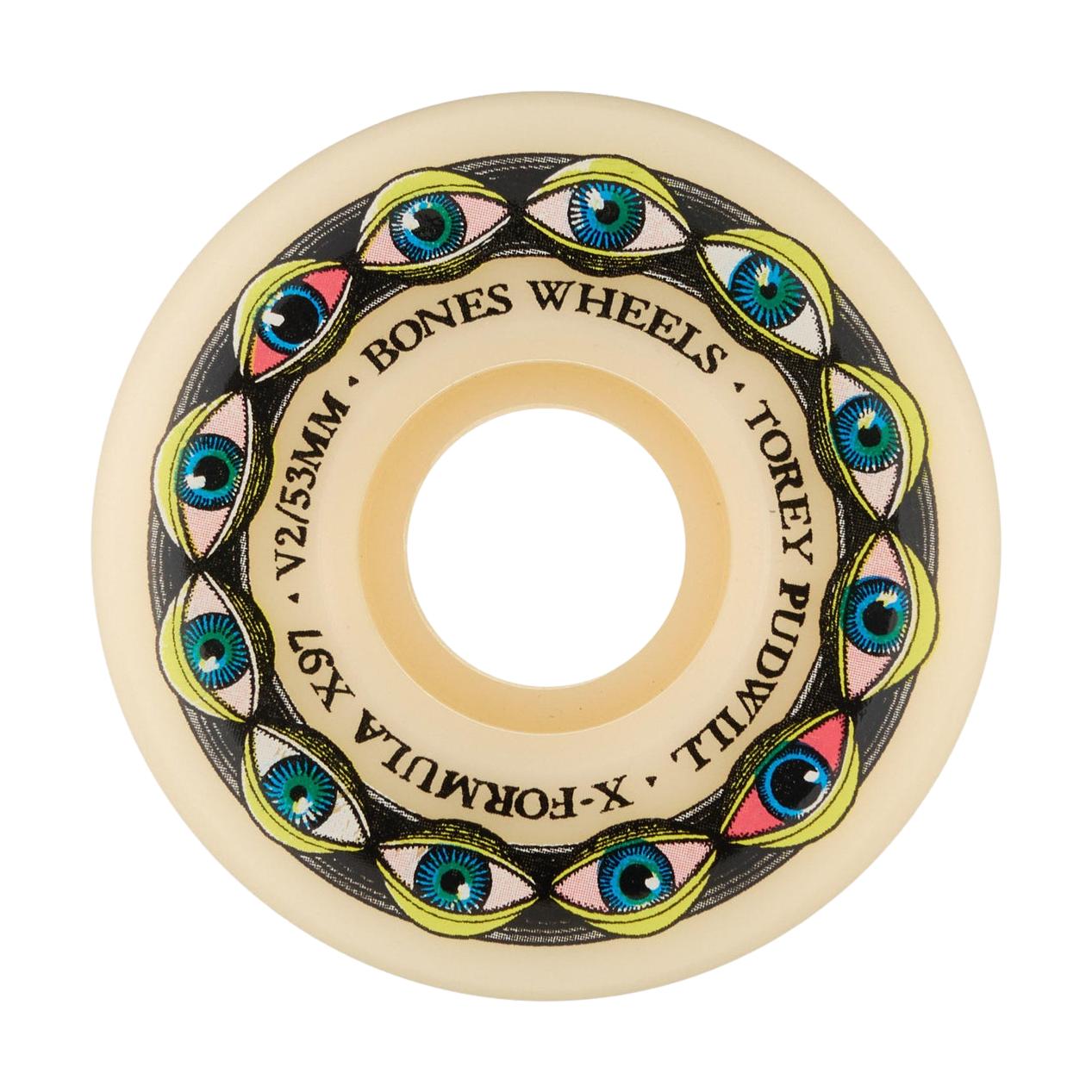 Bones X-Formula Pudwill Frying Eyes 51mm v2 Locks 97a Wheels - Venue skateboards