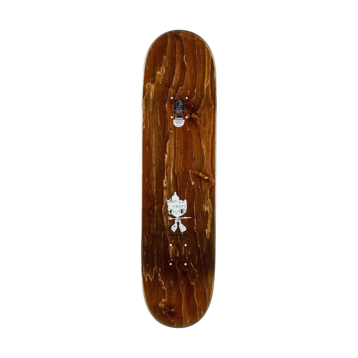 Polar Oski I Think You Perfect 8.0" Deck (Brown) - Venue Skateboards