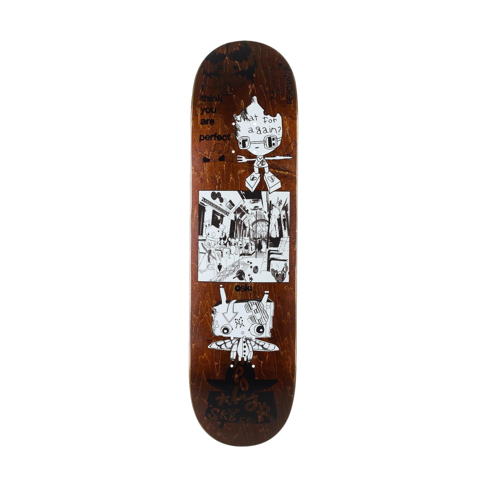 Polar Oski I Think You Perfect 8.0" Deck (Brown) - Venue Skateboards
