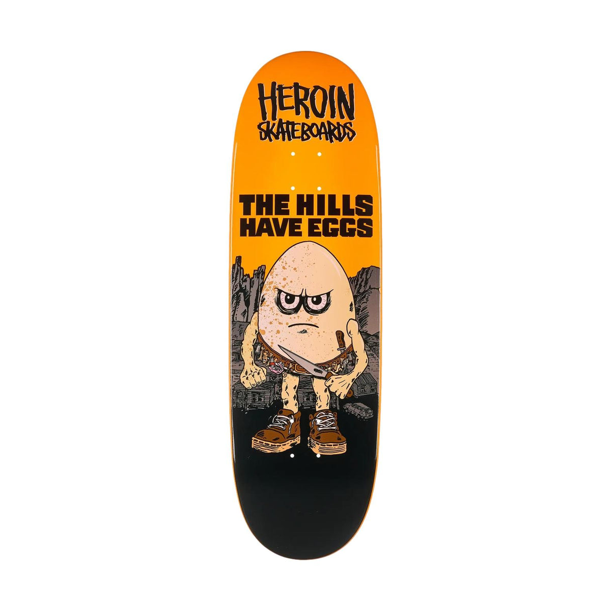 Heroin Hills Have Eggs 9.5" Egg Deck - Venue Skateboards
