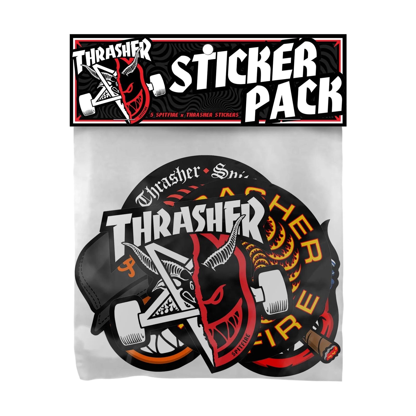 Spitfire X Thrasher Sticker Pack - Venue Skateboards