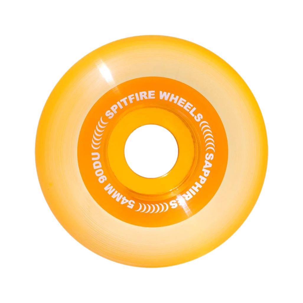 SF 90D Sapphire Clear/Orange 54mm Wheels - Venue Skateboards