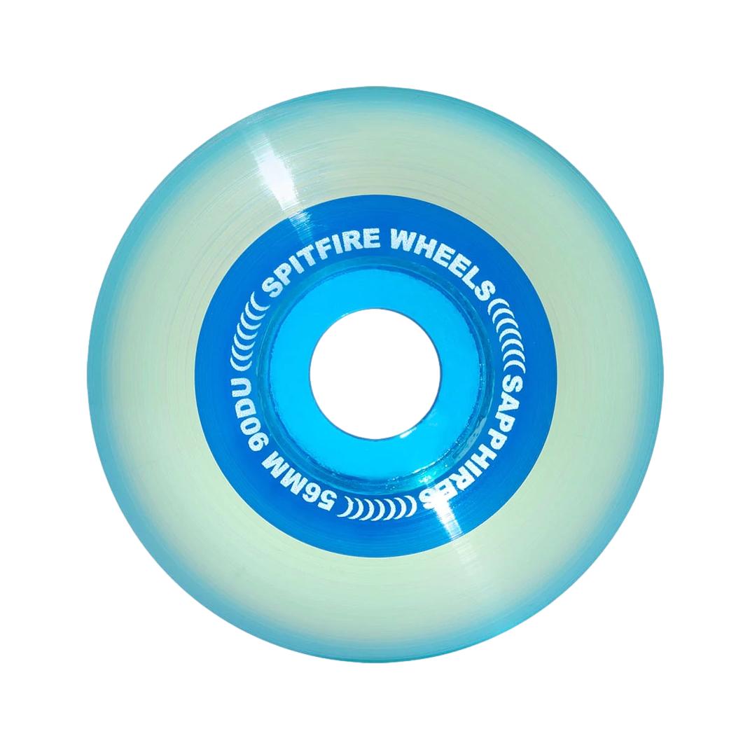SF 90D Sapphire Clear/Blue 56mm Wheels - Venue Skateboards