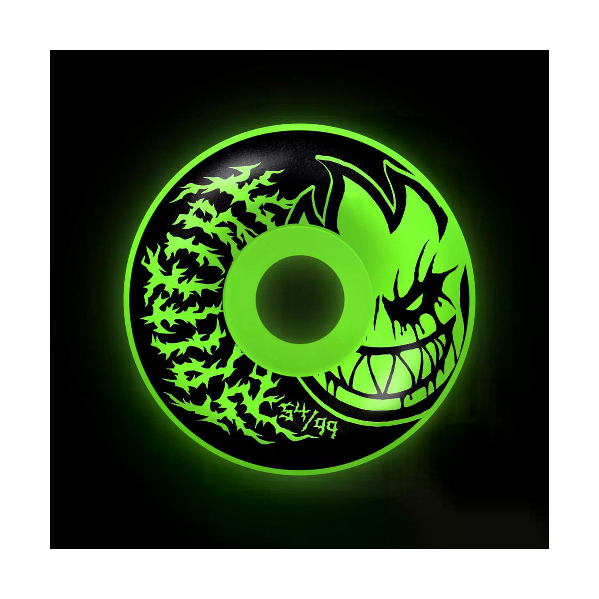 SF F4 99 Deathmask II Radial Full Glow 54mm Wheels - Venue  Skateboards