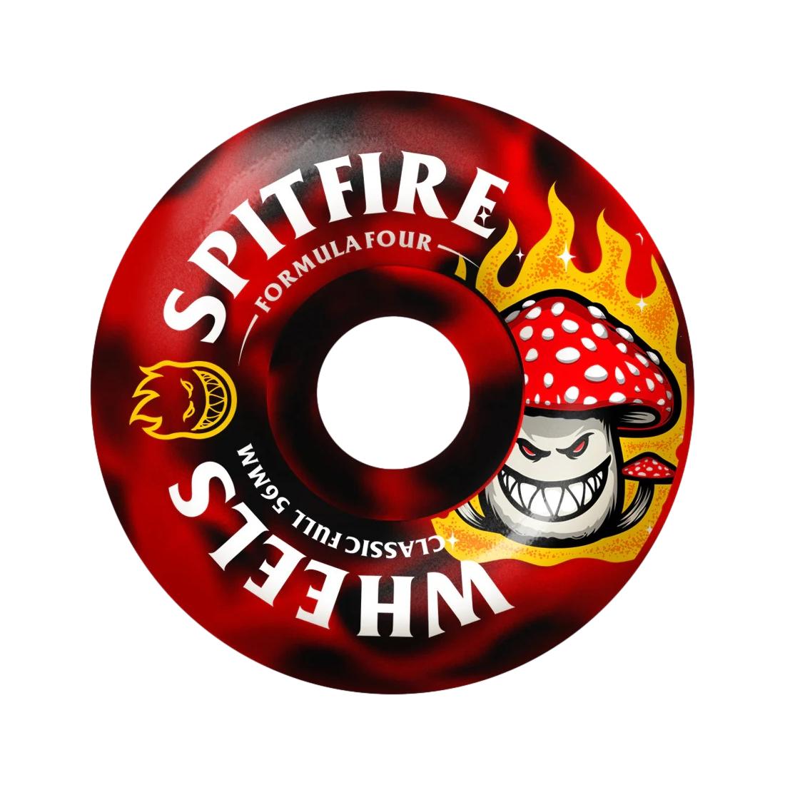 Spitfire F4 99 Classic Full Shroom Bighead Black/Red Swirl 56mm Wheels - Venue Skateboards
