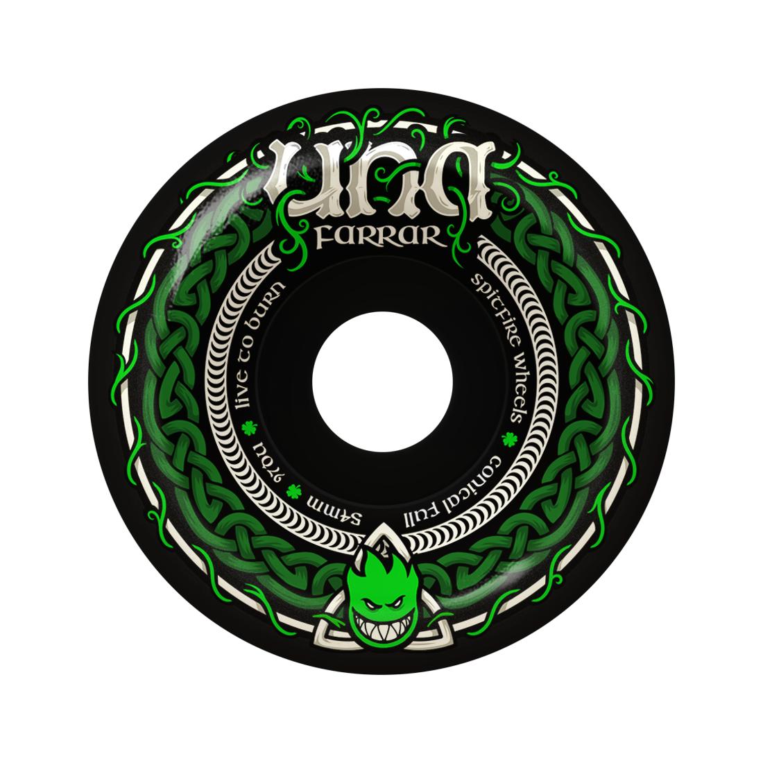 SF F4 97 Una Trinity Conical Full Black 54mm Wheels - Venue Skateboards