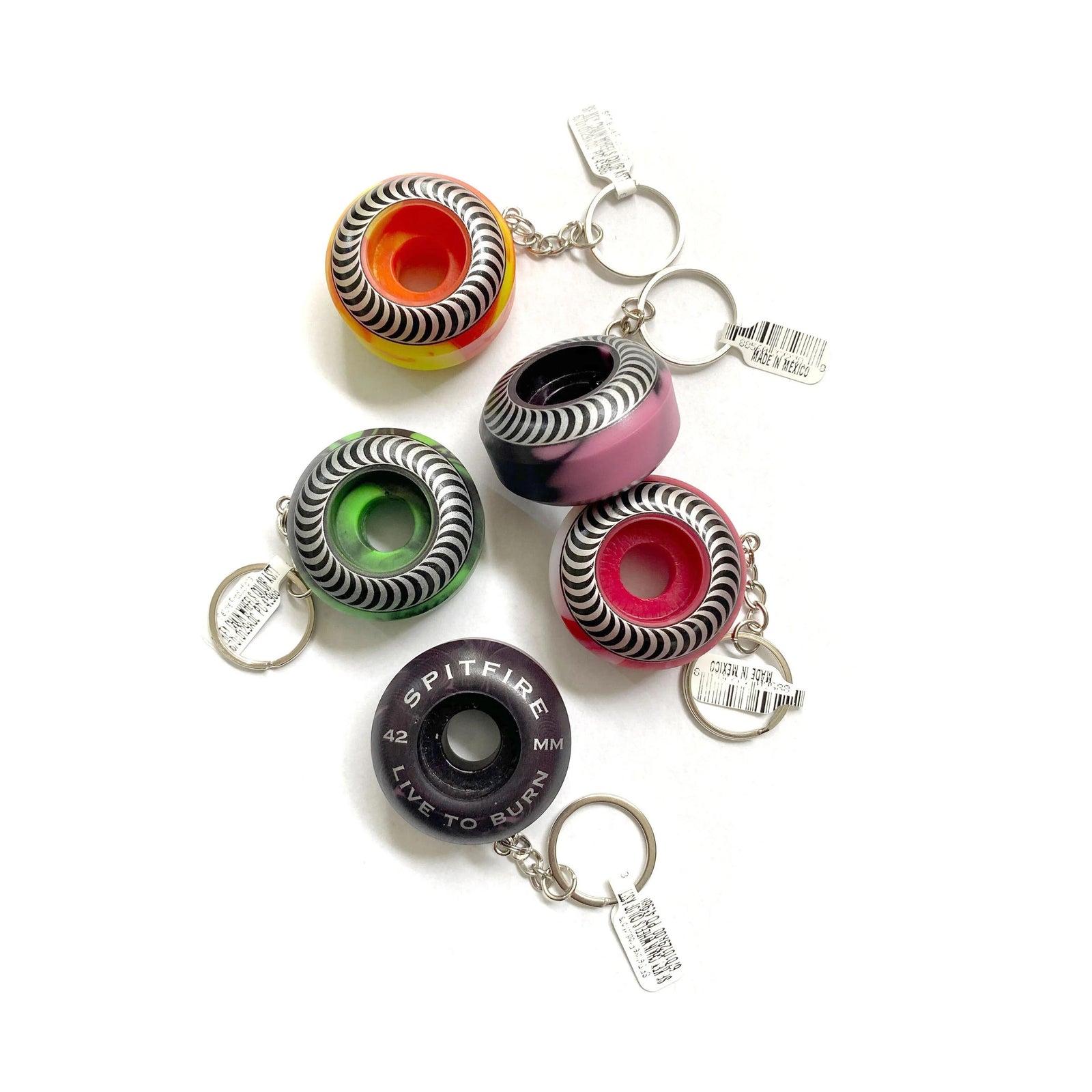 Spitfire Swirl Keychain Wheel Assorted Colors - Venue Skateboards