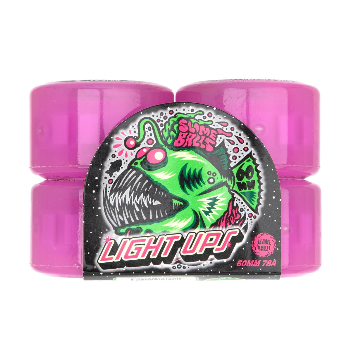 Slime Balls 60mm Angler Light Ups 78a Wheels Purple - Venue Skateboards