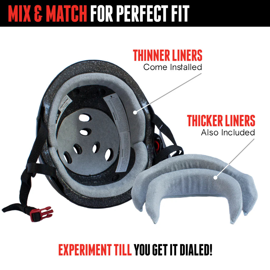 Triple 8 Certified Sweatsaver Matte Black Helmet