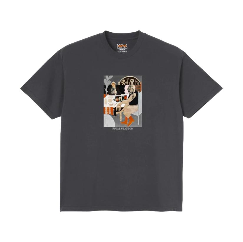 Polar Tea Riders T-Shirt Graphite - Venue Skateboards