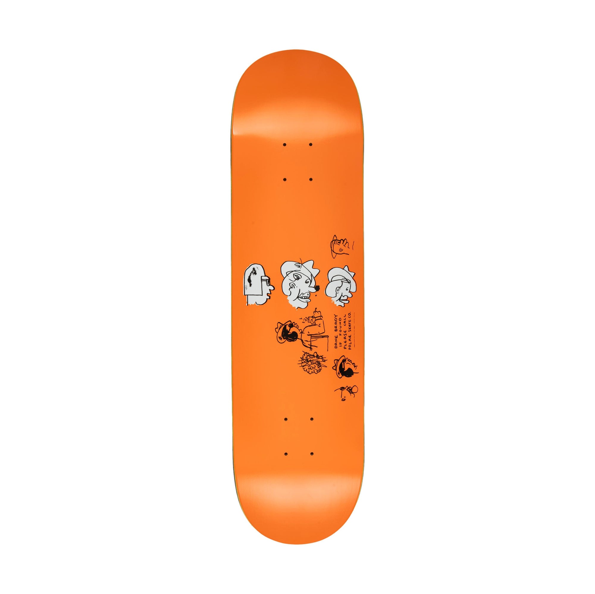 Polar Dane Brady Mia Orange Deck 8.5" - Venue Skateboards