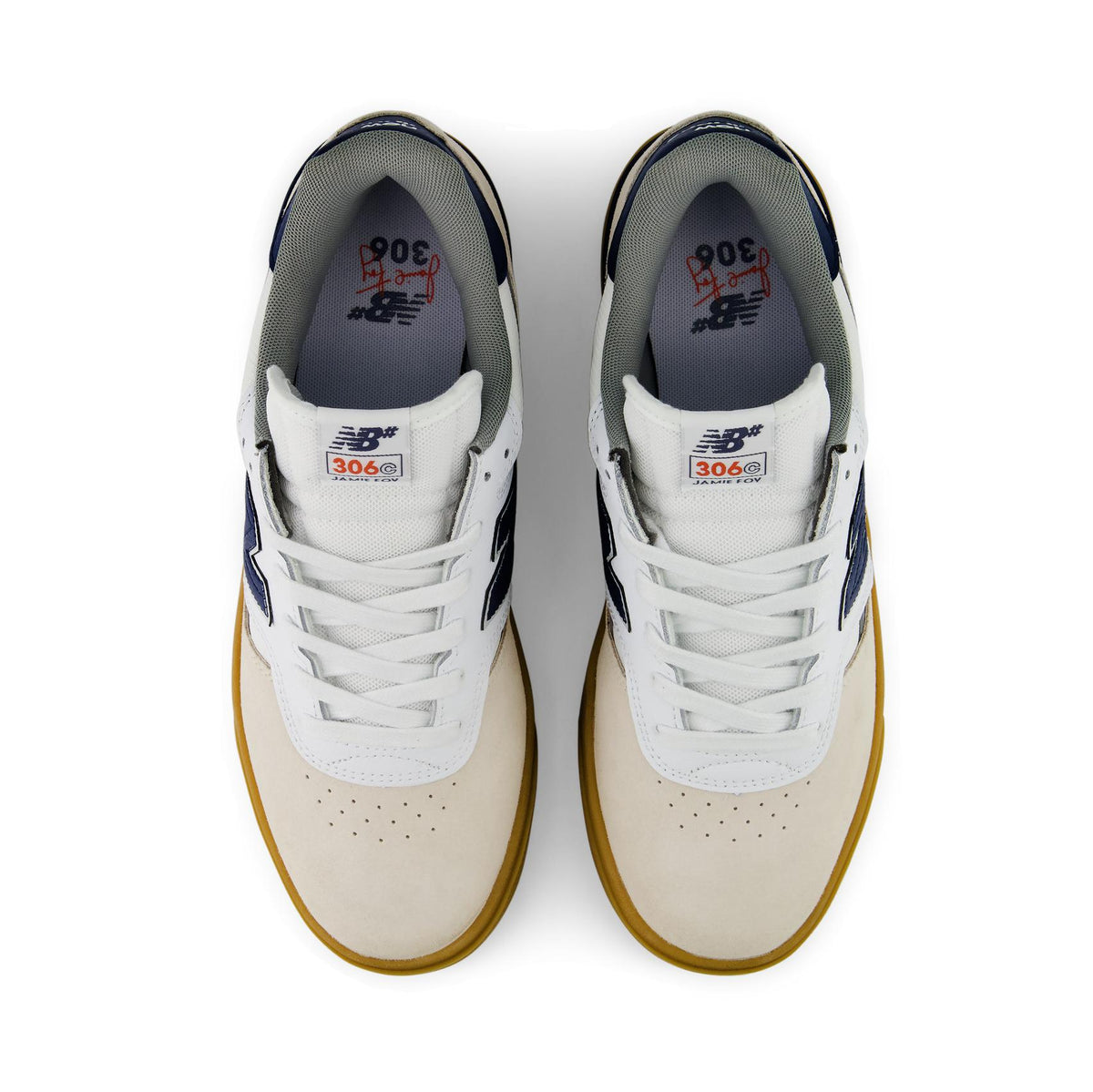 New Balance Numeric Jamie Foy 306 Cup White with Navy - Venue Skateboards