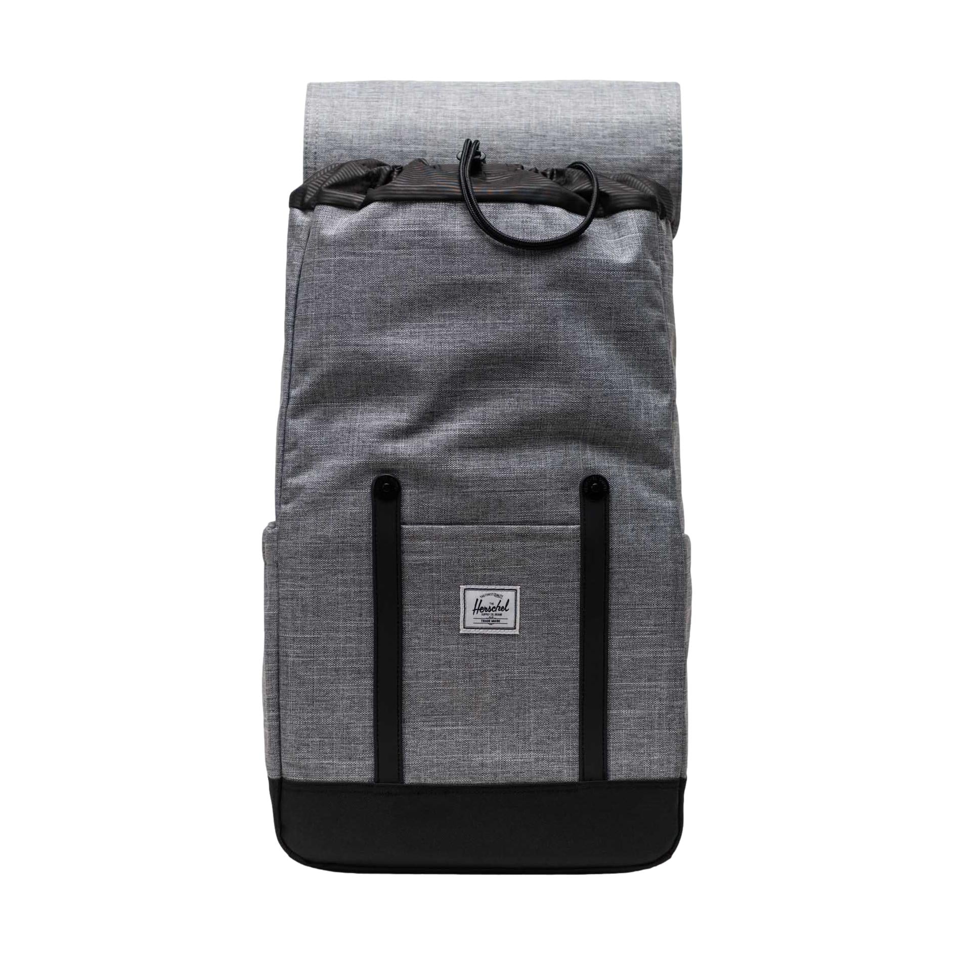 herschel backpack with multiple pockets Herschel Retreat Backpack Raven Crosshatch