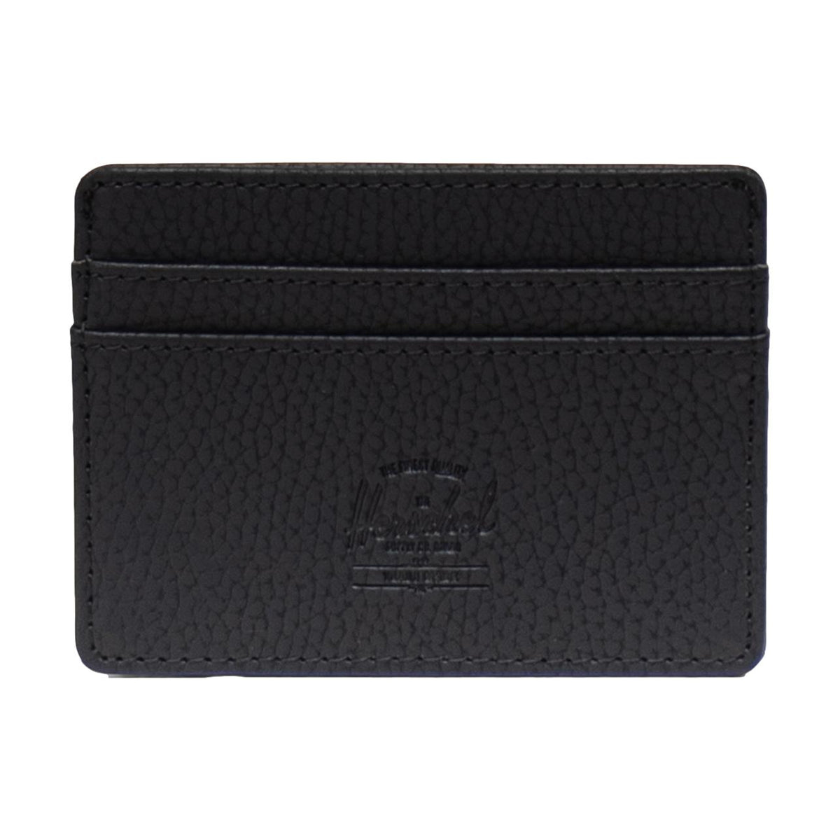 Herschel Charlie Cardholder Vegan Leather Black - Venue Skateboards