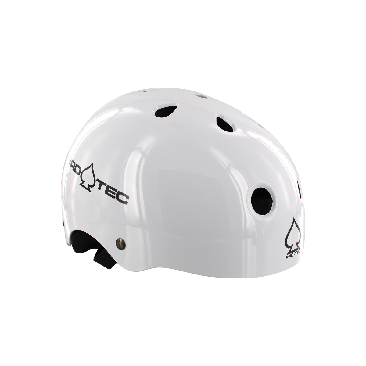 Protec Classic Skate Helmet Gloss White