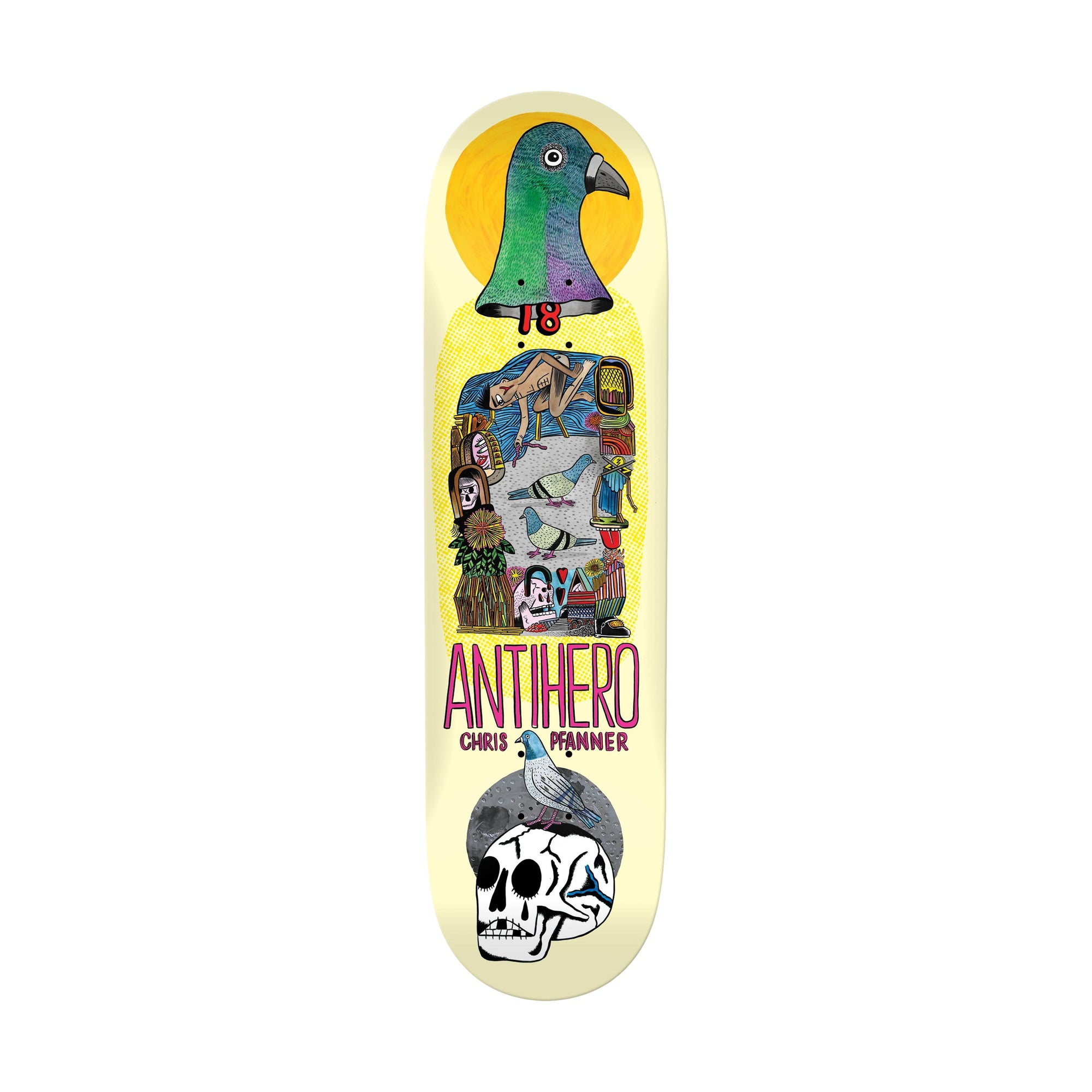 Anti Hero Pfanner Pigeon Vision 8.12" Deck - Venue Skateboards