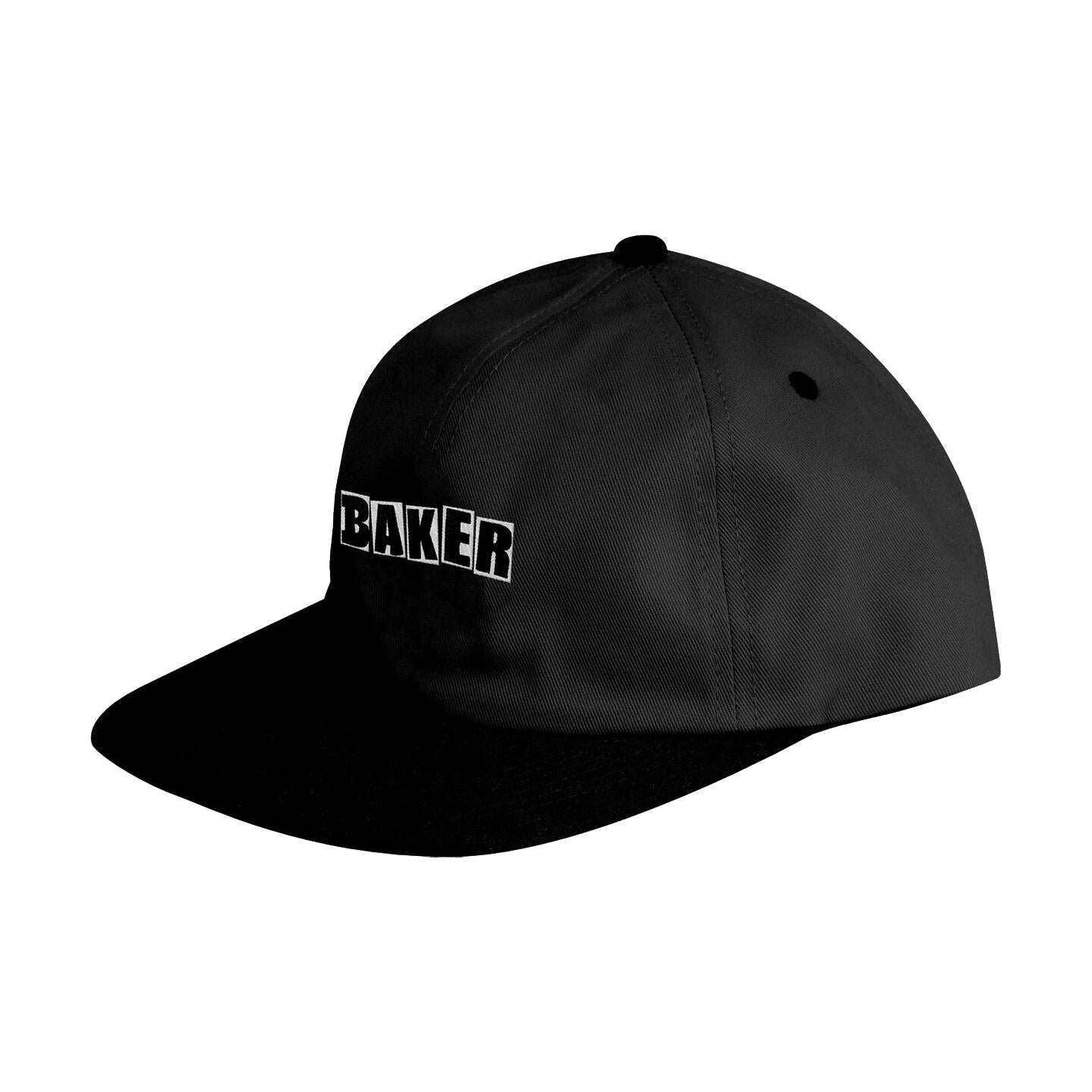 Baker Brand Logo Snapback Hat Blk/Wht - Venue Skateboards