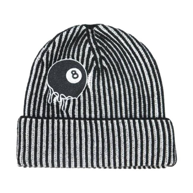 Cherry Amour &quot;Melting 8 Ball&quot; Beanie Black/White