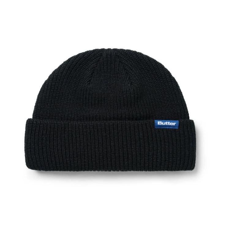 Butter Wharfie Beanie Black - Venue Skateboards