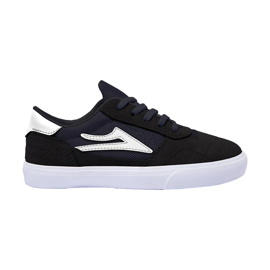 Lakai Kids Cambridge Black/White Suede - Venue Skateboards