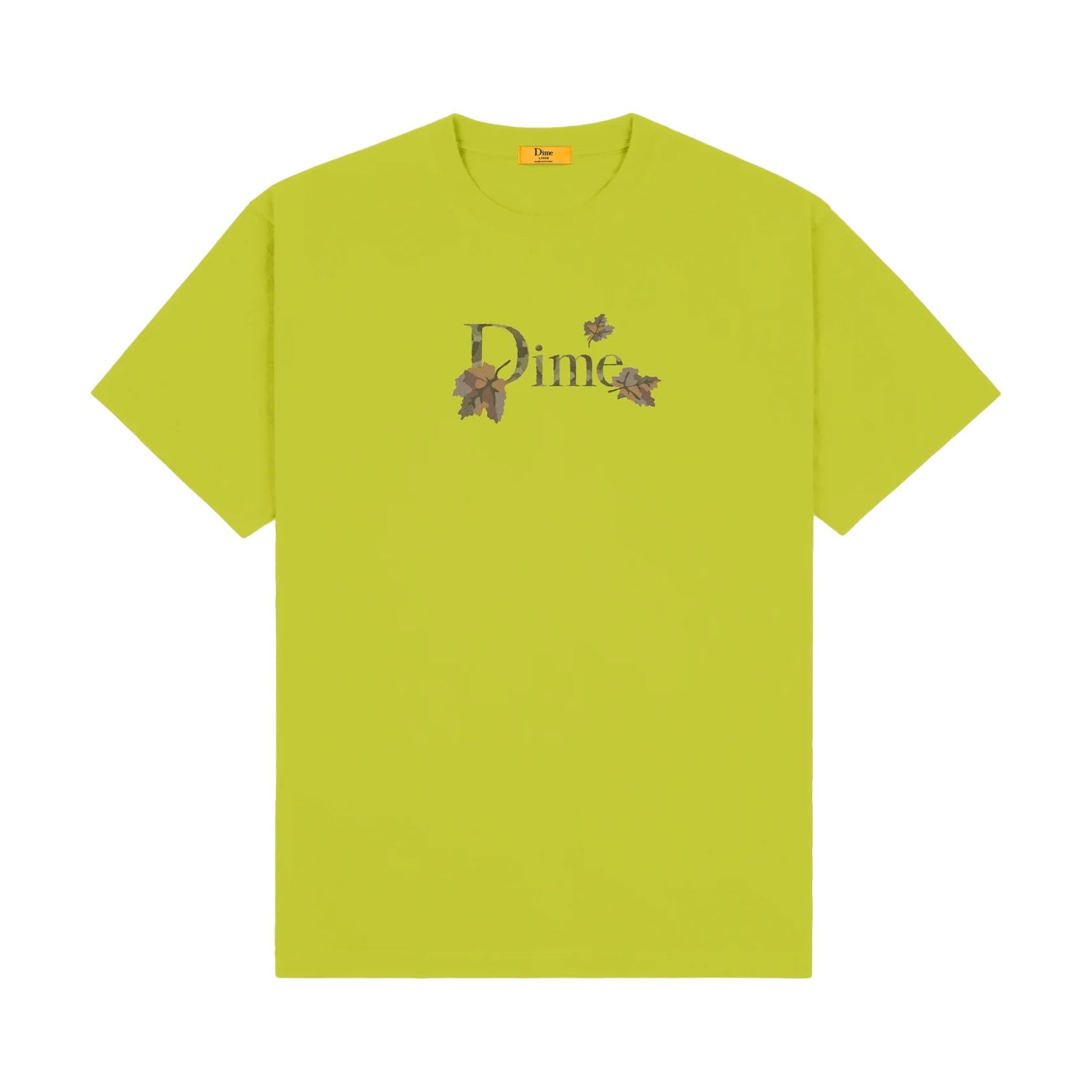 Dime Classic Leafy T-Shirt Olive - Venue Skateboards