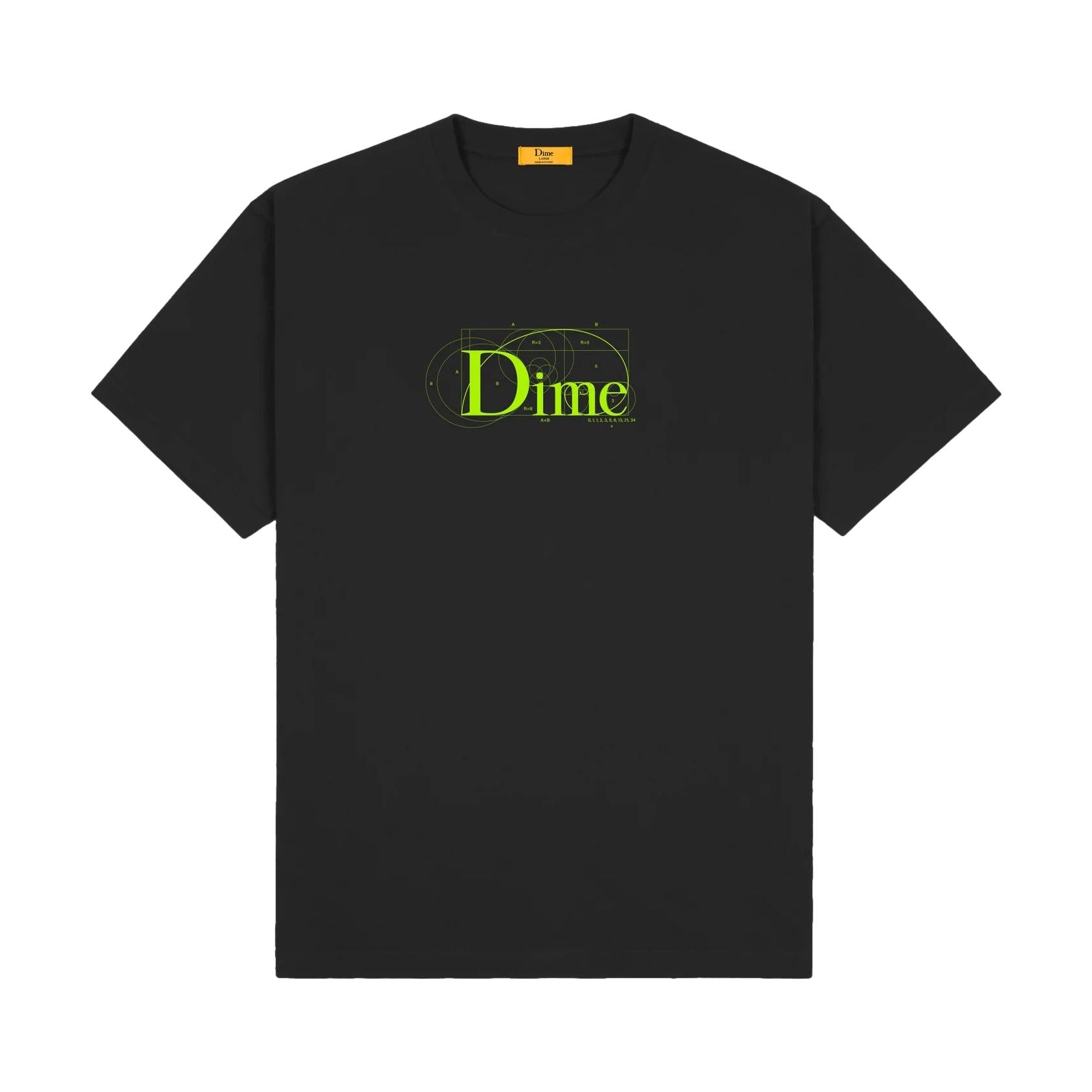 Dime Ratio T-Shirt Black - Venue Skateboards