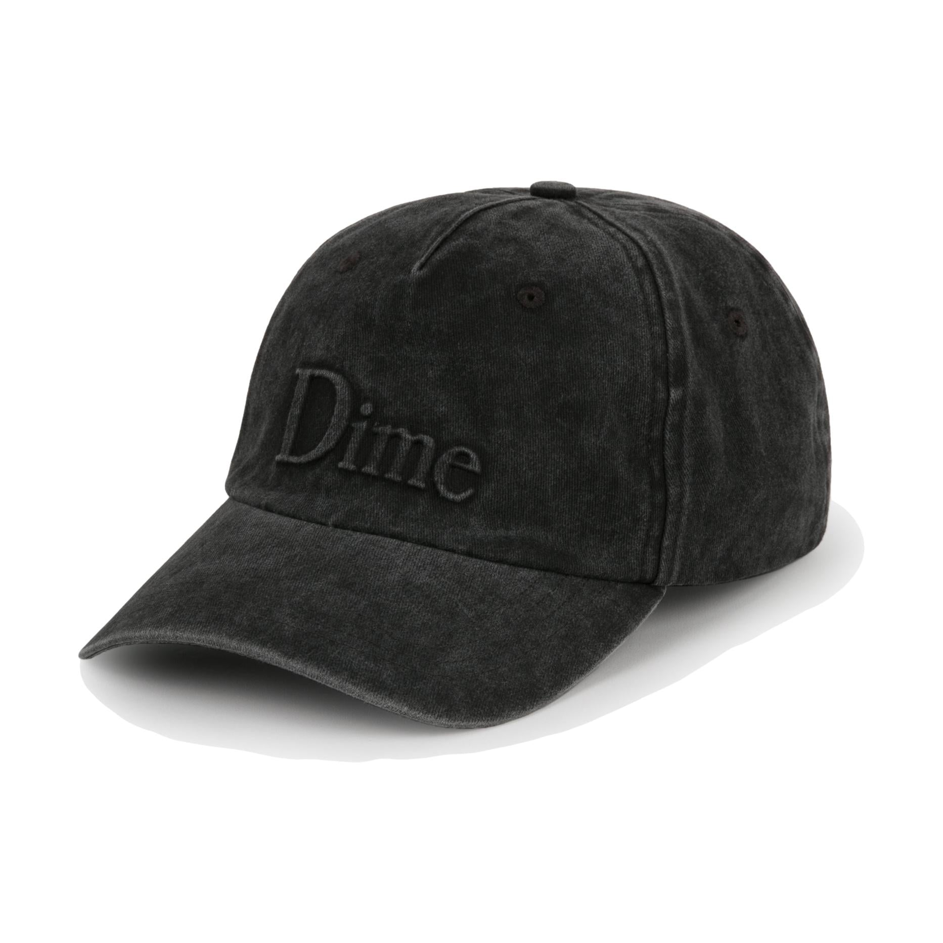 Dime Classic Embossed Uniform Cap Charcoal Washed - Venue Skateboards