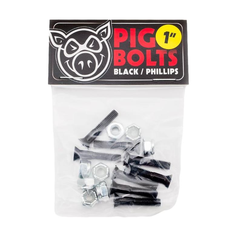 Pig Phillip Hardware 1" Black - Venue Skateboards