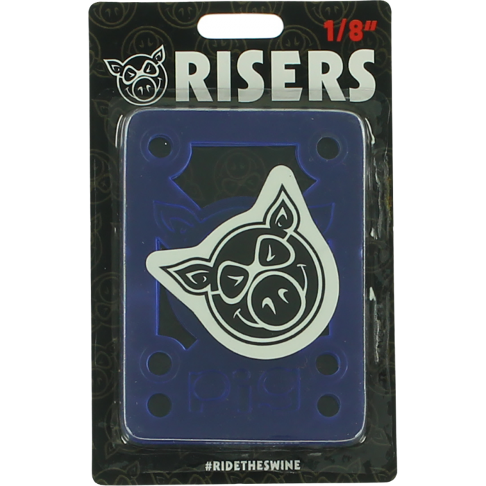 Pig Piles 1/8" Shock Pads Blue - Venue Skateboards