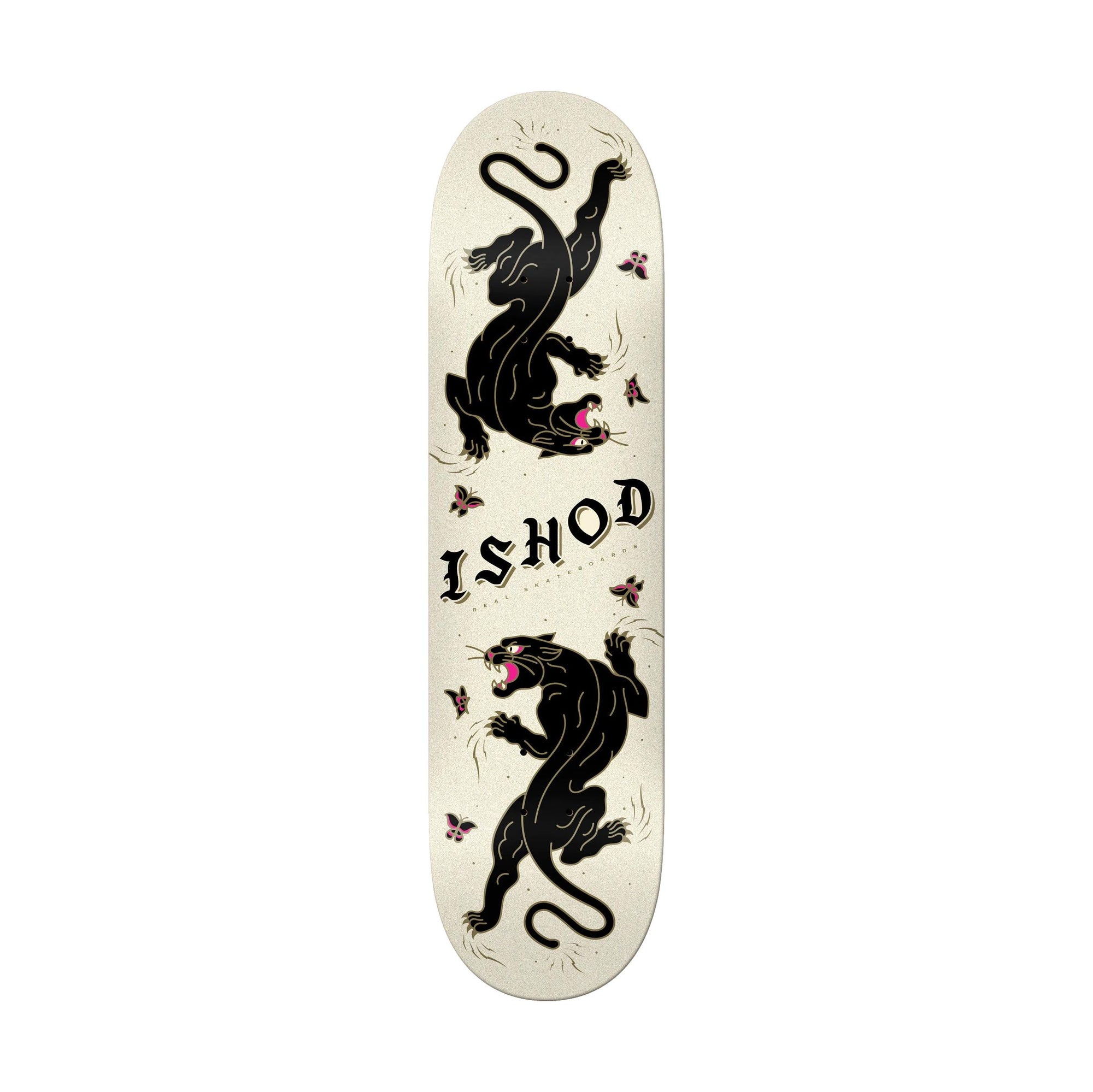 Real Ishod Cat Scratch Glitter Twin Tail 8.75" Deck - Venue Skateboards
