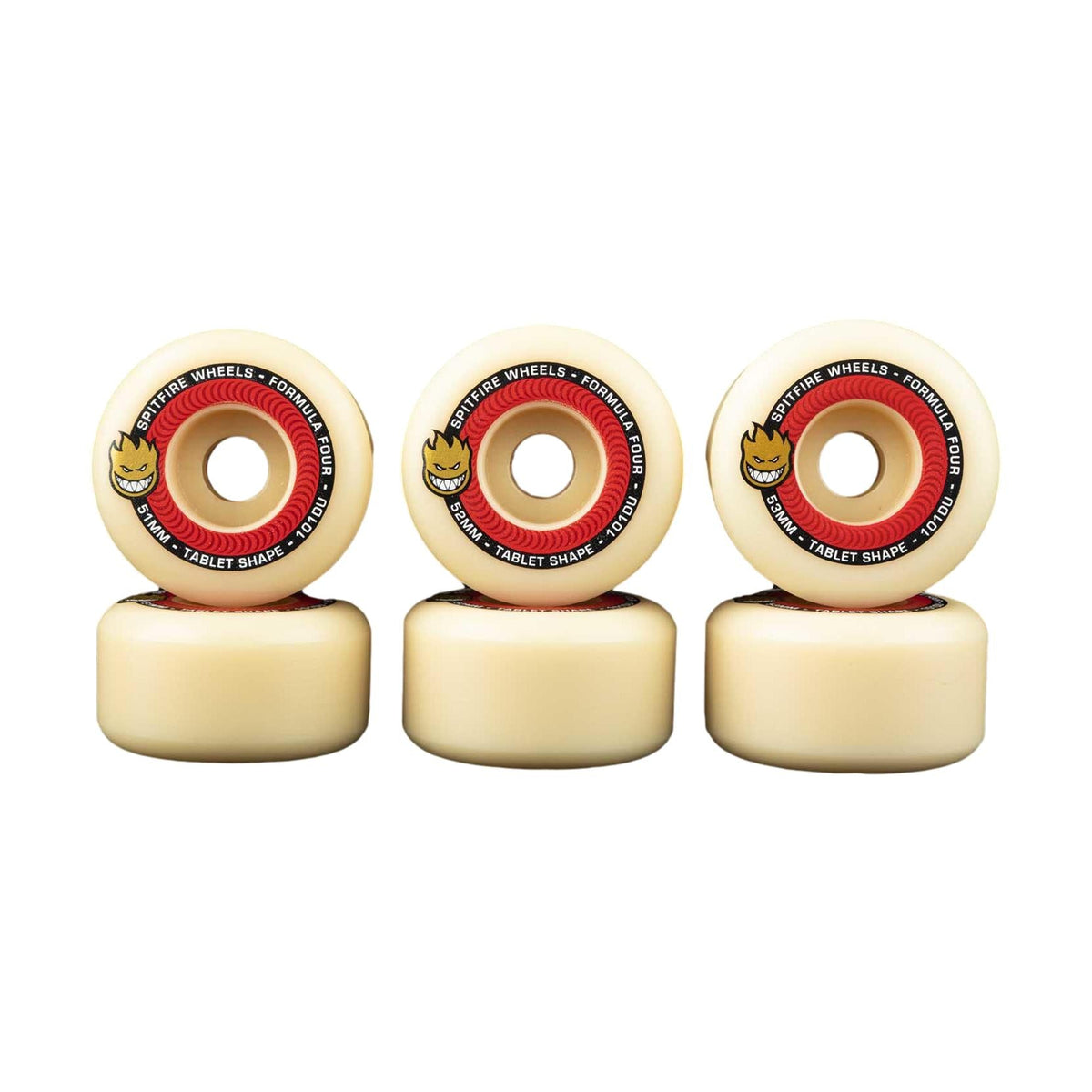 Spitfire F4 101a Tablets 54mm Natural/Red - Venue Skateboards