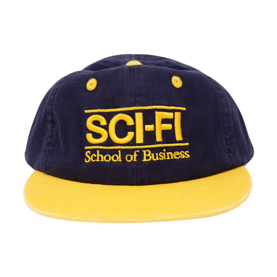 Sci-Fi Fantasy School of Business Hat Navy/Yellow - Venue Skateboards