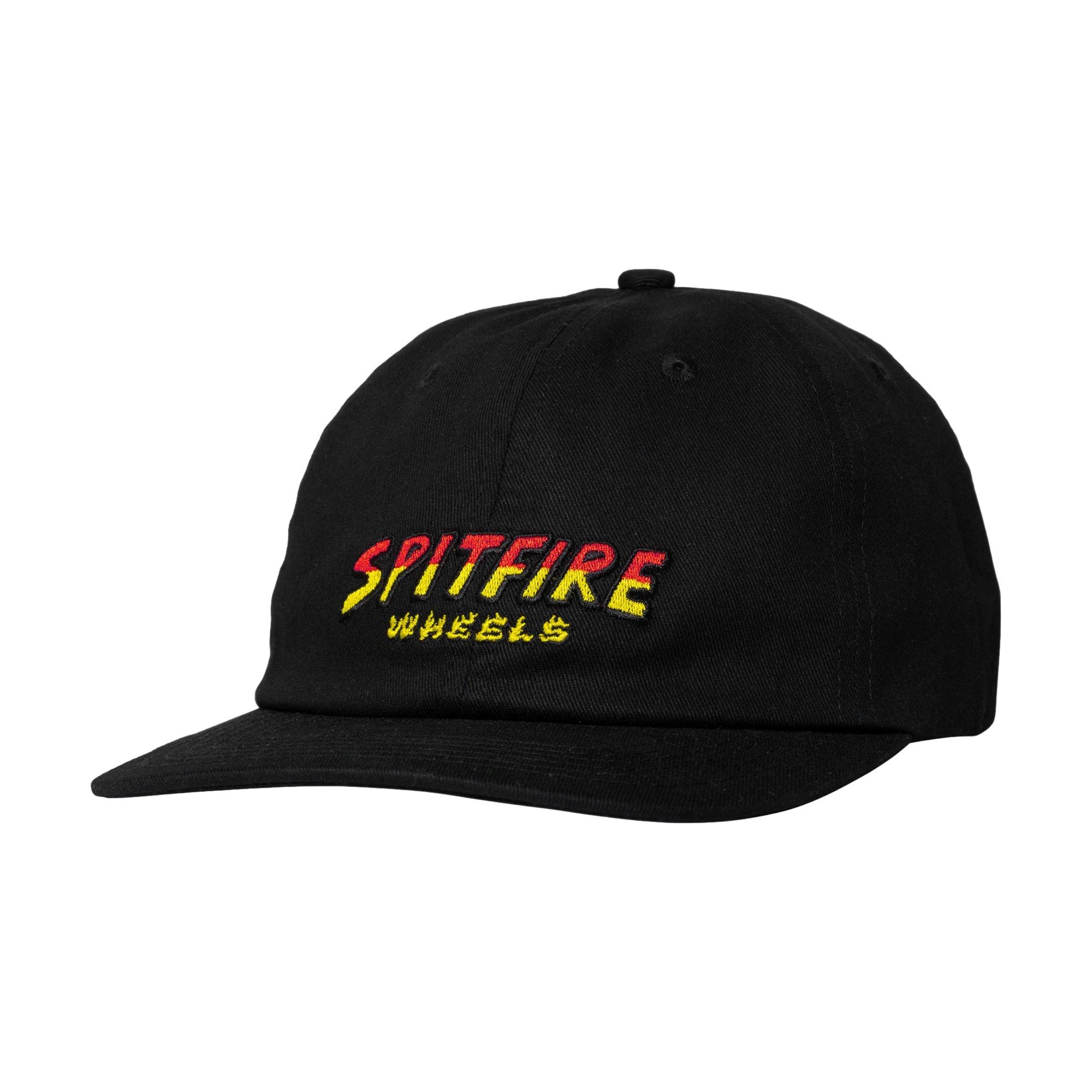 Spitfire Hell Hound Script Adjustable Snapback Hat Black - Venue Skateboards