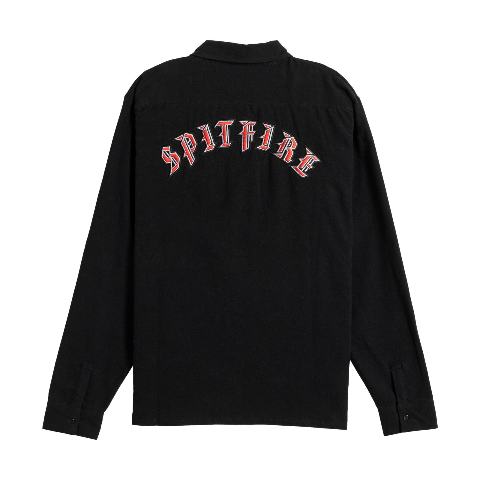 Spitfire Old E Emb. Flannel Black - Venue Skateboards