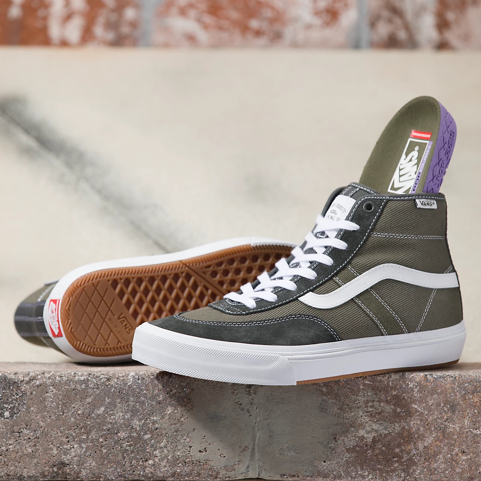 Vans Crockett High Twill Grape Leaf Venue Skateboards