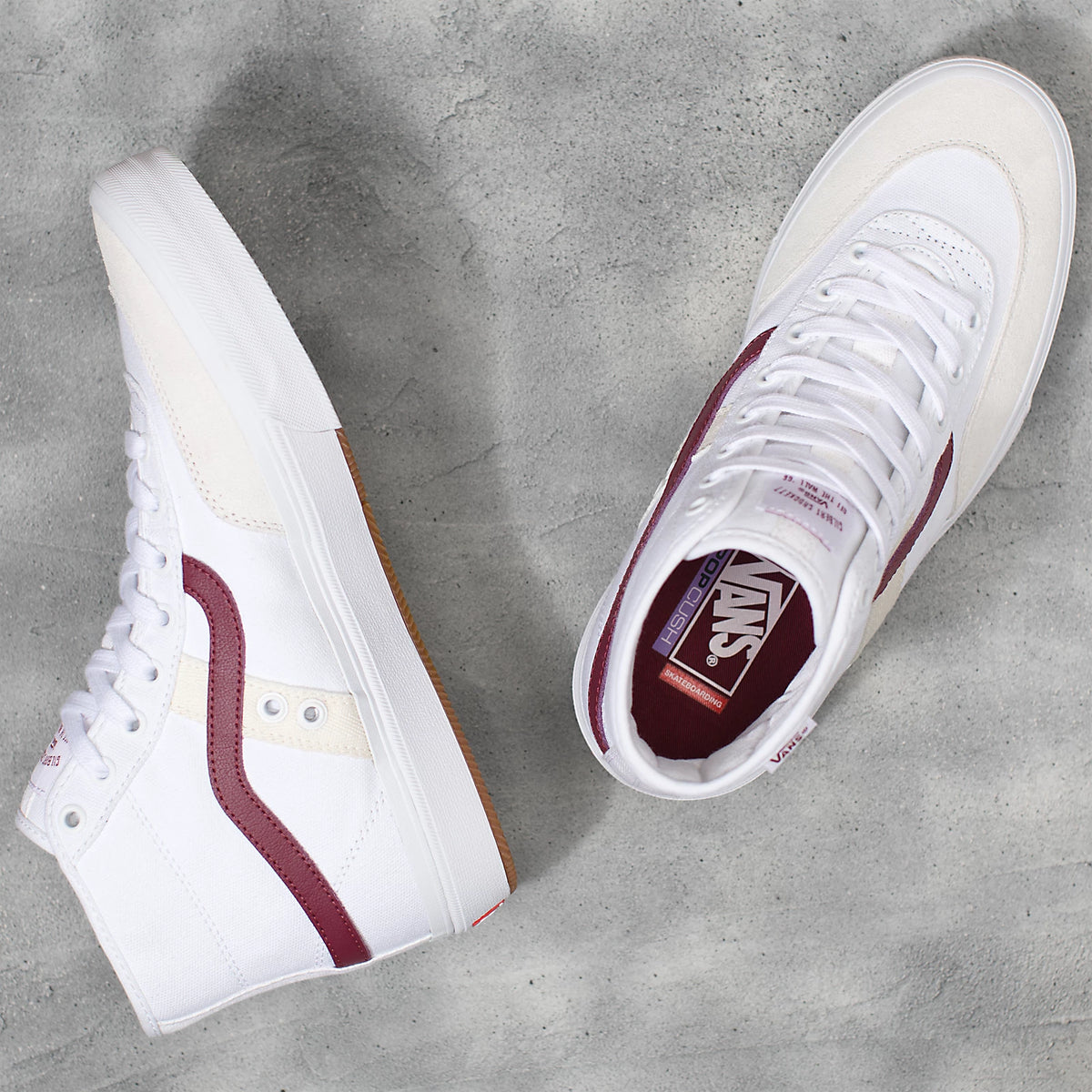 Vans Gilbert Crockett High White/Red - Venue Skateboards