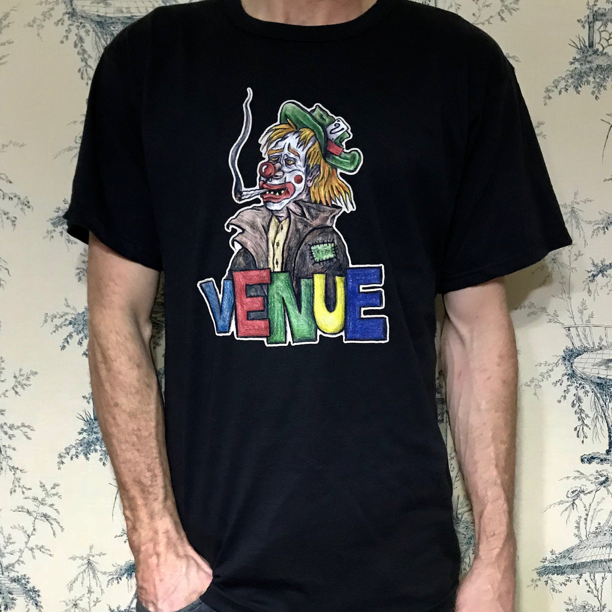 Venue Clown S/S T-Shirt - Black - Venue Skateboards